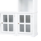 Mueble de TV de pared moderno blanco con cristal templado, apto para televisores de hasta 70", capacidad para 3 personas