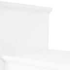 Mueble de TV de pared moderno blanco con cristal templado, apto para televisores de hasta 70", capacidad para 3 personas