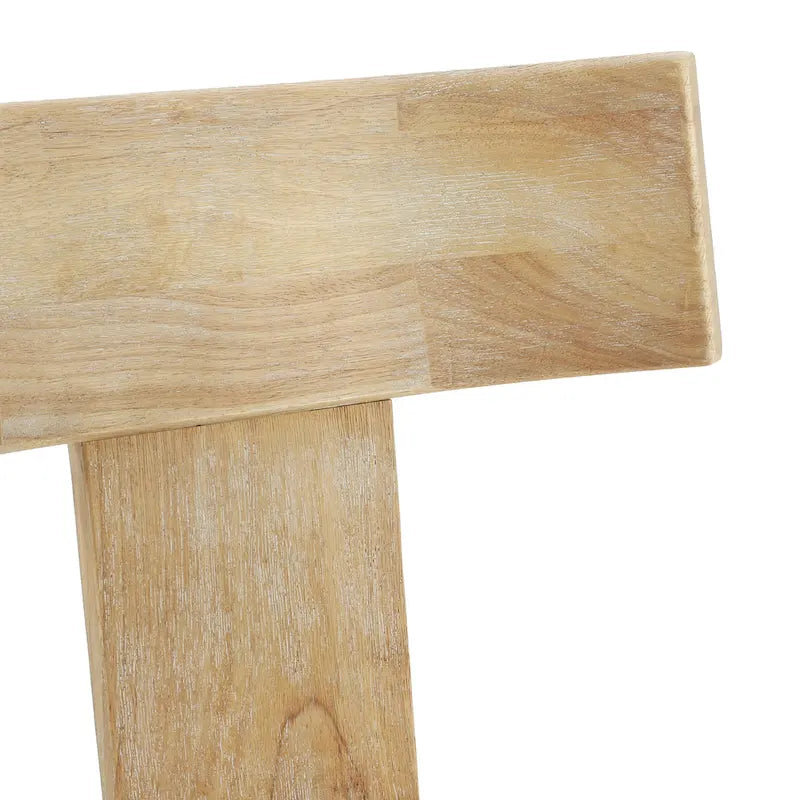 Juego de comedor redondo de 5 piezas de tela color beige natural y madera de caucho, para 4 personas