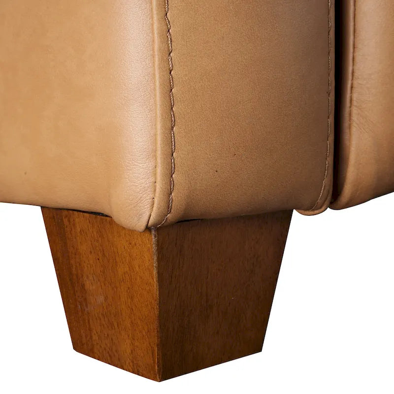 Sofá reclinable eléctrico de piel de grano superior, camel/almendra/carbón, trimotor, 3 plazas