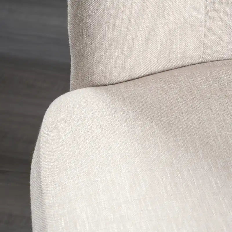 Sillas de comedor tapizadas de respaldo alto de terciopelo y tela, color champán/beige/gris, juego de 2