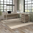 Hybrid 72W L Shaped Table Desk with Drawers by Bush Business Furniture