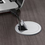Escritorio en L con archivador de 3 cajones, 72W, 1 persona – Gris platino / Blanco / Gris tormenta / Nogal americano moderno / Nogal negro