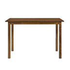 Juego de comedor de 5 piezas, café/nogal, rectangular, capacidad para 4 personas