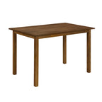 Juego de comedor de 5 piezas, café/nogal, rectangular, capacidad para 4 personas