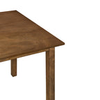 Juego de comedor de 5 piezas, café/nogal, rectangular, capacidad para 4 personas