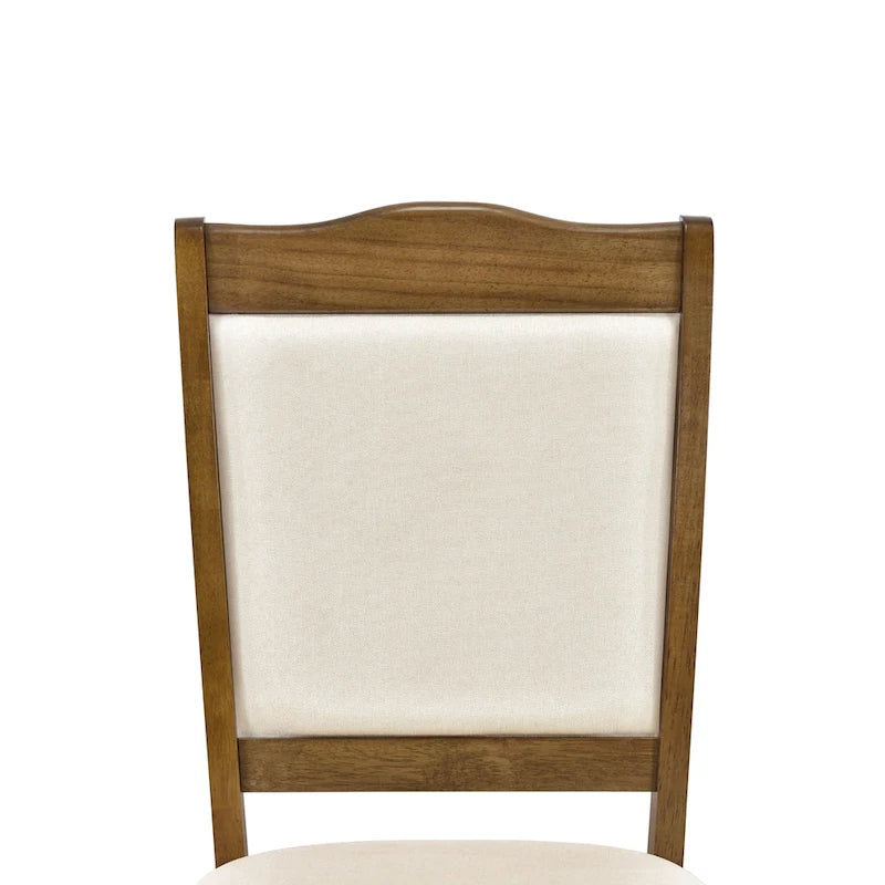 Juego de comedor de 5 piezas, café/nogal, rectangular, capacidad para 4 personas