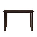 Juego de comedor de 5 piezas, café/nogal, rectangular, capacidad para 4 personas