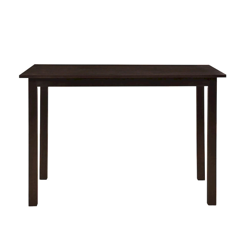 Juego de comedor de 5 piezas, café/nogal, rectangular, capacidad para 4 personas