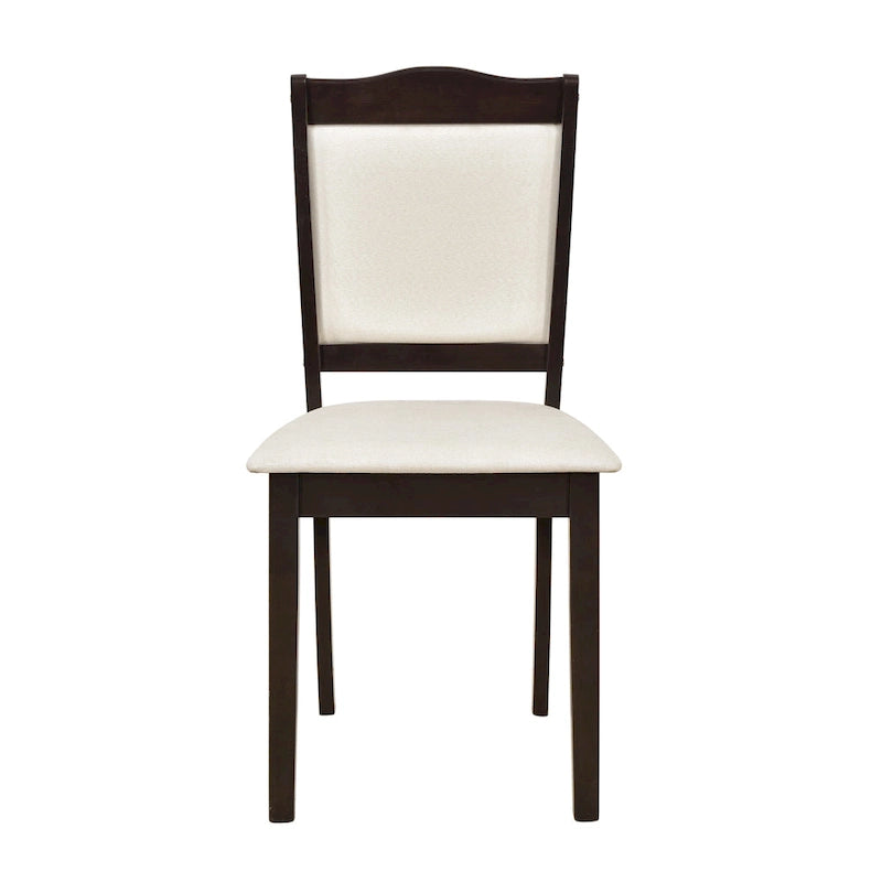 Juego de comedor de 5 piezas, café/nogal, rectangular, capacidad para 4 personas