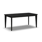 Mesa de comedor rectangular de madera negra, 6 plazas – 66 x 30 x 36 pulg.