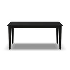 Mesa de comedor rectangular de madera negra, 6 plazas – 66 x 30 x 36 pulg.