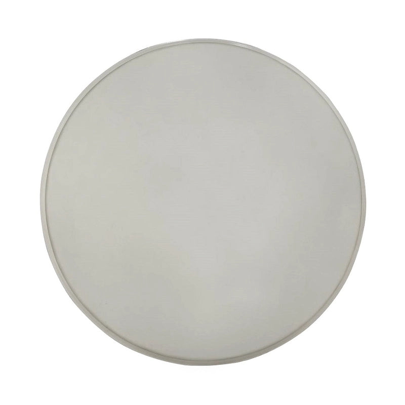Mesa de comedor redonda blanca con patas de garra, capacidad para 4 a 6 personas