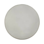 Mesa de comedor redonda blanca con patas de garra, capacidad para 4 a 6 personas