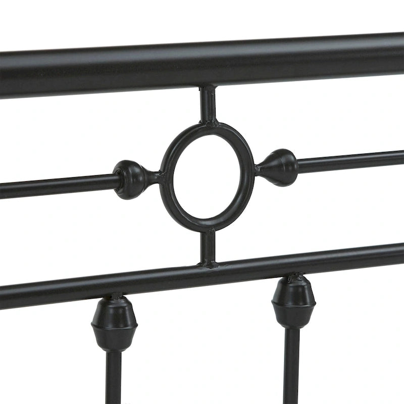 Cama de día antigua de metal bronce oscuro, estilo husillo, para 1 persona (cama nido opcional para 2)