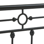 Cama de día antigua de metal bronce oscuro, estilo husillo, para 1 persona (cama nido opcional para 2)