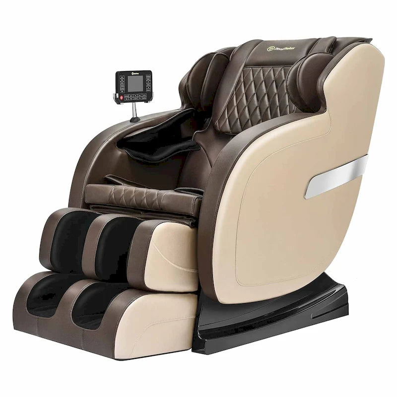 Sillón de masaje de cuerpo completo SL Track en caqui/negro – Gravedad Cero, 1 persona