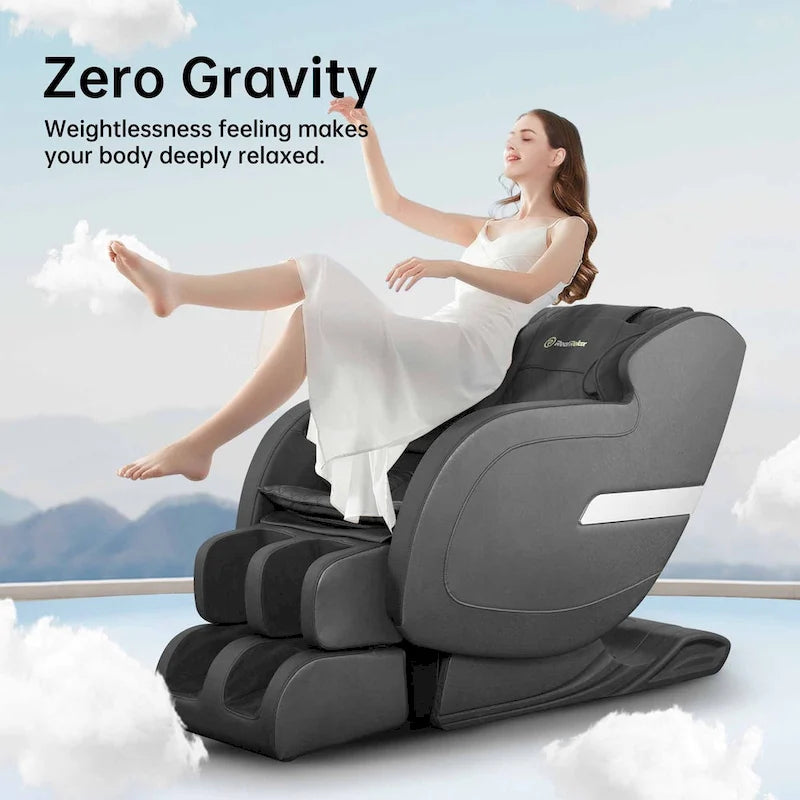 Sillón de masaje de cuerpo completo SL Track en caqui/negro – Gravedad Cero, 1 persona