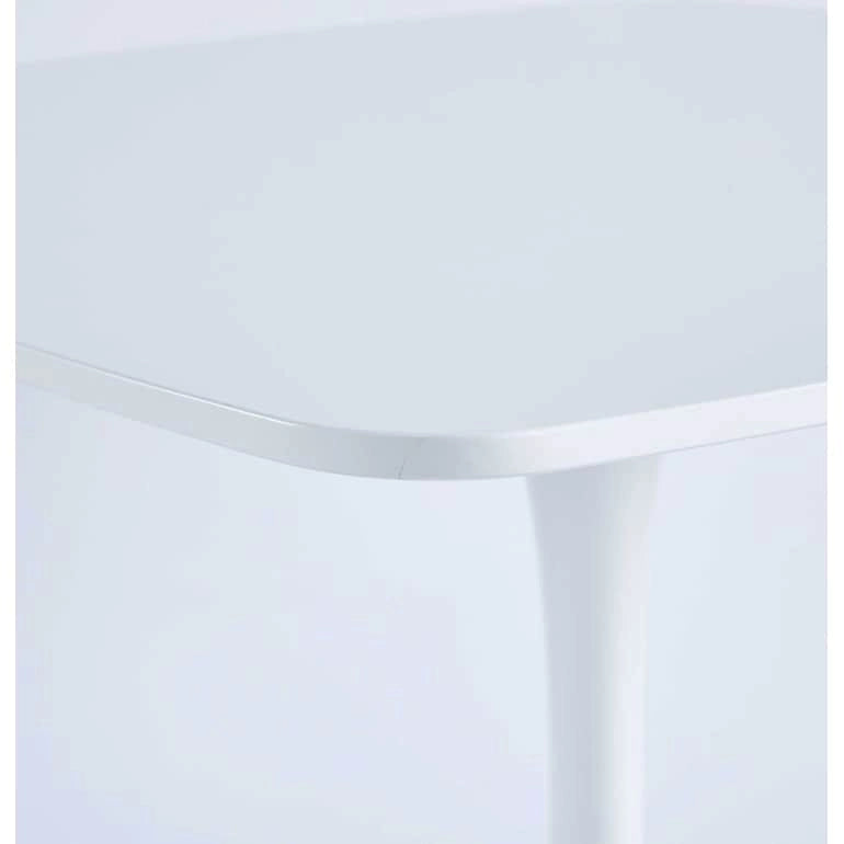 Mesa de comedor redonda de 31.5", negro/marrón/blanco mate, para 2 a 4 personas
