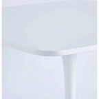 Mesa de comedor redonda de 31.5", negro/marrón/blanco mate, para 2 a 4 personas