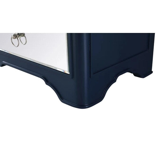 Cómoda decorativa con espejo de 3 cajones