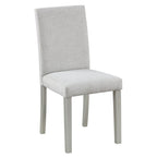 Juego de comedor de 5 piezas para 4 personas en gris, blanco y negro