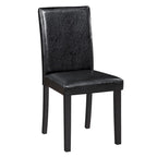 Juego de comedor de 5 piezas para 4 personas en gris, blanco y negro