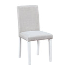 Juego de comedor de 5 piezas para 4 personas en gris, blanco y negro