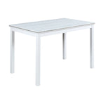 Juego de comedor de 5 piezas para 4 personas en gris, blanco y negro