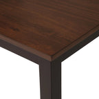 Juego de comedor de 5 piezas con mesa rectangular, color blanco y negro con respaldo en X, para 4 personas