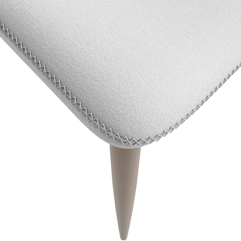 Silla de comedor tapizada con patas metálicas | Marrón claro / Morado ciruela / Carbón / Verde oliva / Gris claro / Blanco coco | Para 1 persona