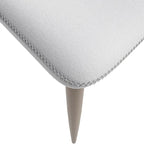 Silla de comedor tapizada con patas metálicas | Marrón claro / Morado ciruela / Carbón / Verde oliva / Gris claro / Blanco coco | Para 1 persona