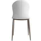 Silla de comedor tapizada con patas metálicas | Marrón claro / Morado ciruela / Carbón / Verde oliva / Gris claro / Blanco coco | Para 1 persona