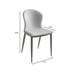 Silla de comedor tapizada con patas metálicas | Marrón claro / Morado ciruela / Carbón / Verde oliva / Gris claro / Blanco coco | Para 1 persona