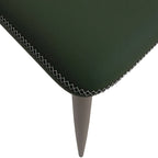 Silla de comedor tapizada con patas metálicas | Marrón claro / Morado ciruela / Carbón / Verde oliva / Gris claro / Blanco coco | Para 1 persona