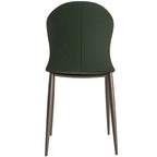 Silla de comedor tapizada con patas metálicas | Marrón claro / Morado ciruela / Carbón / Verde oliva / Gris claro / Blanco coco | Para 1 persona