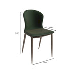 Silla de comedor tapizada con patas metálicas | Marrón claro / Morado ciruela / Carbón / Verde oliva / Gris claro / Blanco coco | Para 1 persona