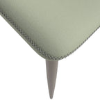 Silla de comedor tapizada con patas metálicas | Marrón claro / Morado ciruela / Carbón / Verde oliva / Gris claro / Blanco coco | Para 1 persona