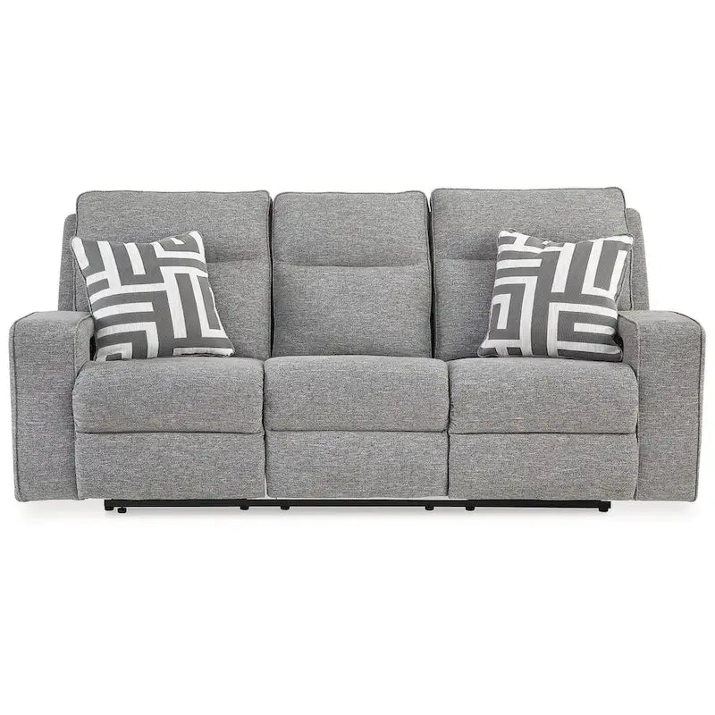 Sofá reclinable eléctrico Pewter, 3 plazas, 88" An. x 43" Pr. x 42" Al.