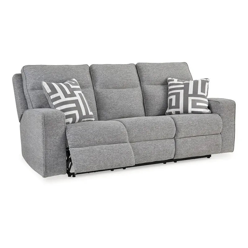 Sofá reclinable eléctrico Pewter, 3 plazas, 88" An. x 43" Pr. x 42" Al.