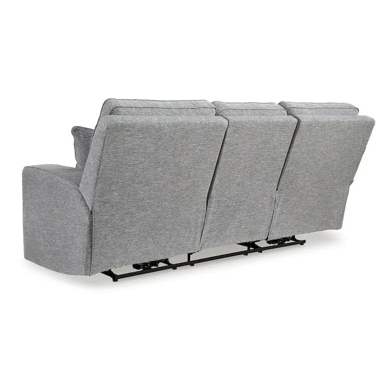 Sofá reclinable eléctrico Pewter, 3 plazas, 88" An. x 43" Pr. x 42" Al.