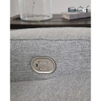 Sofá reclinable eléctrico Pewter, 3 plazas, 88" An. x 43" Pr. x 42" Al.