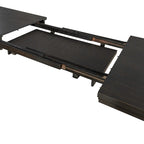 Base de cama metálica de plataforma de madera Tigerwood/Negra con cabecero de madera, Queen/King, 2 personas