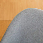 Sillón de comedor en piel sintética azul oscuro/gris de estilo escandinavo, juego de 4