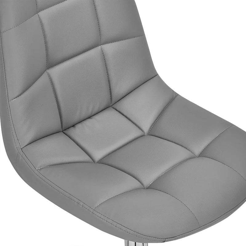 Silla de oficina ajustable con ruedas, individual, moderna, sin brazos, en blanco y negro