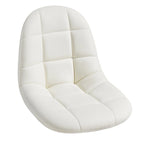 Silla de oficina ajustable con ruedas, individual, moderna, sin brazos, en blanco y negro